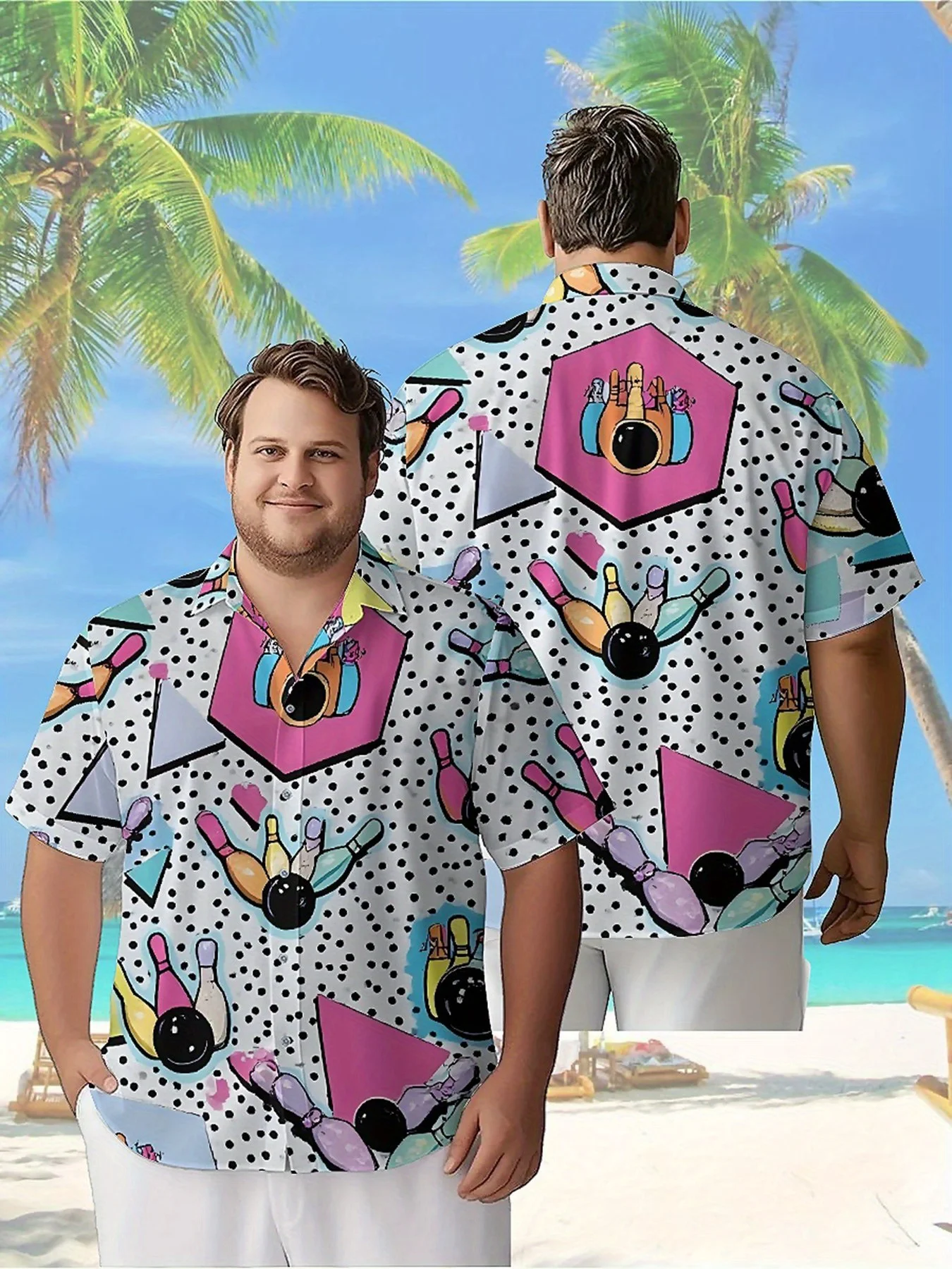 Men's Plus Size Hawaiian Shirts Retro Geometry Pattern, Button Up Shirts, Unisex Casual Clothing, Summer Tops
Men's Plus Size Hawaiian Shirts Retro Geometry Pattern, Button Up Shirts, Unisex Casual Clothing, Summer Tops