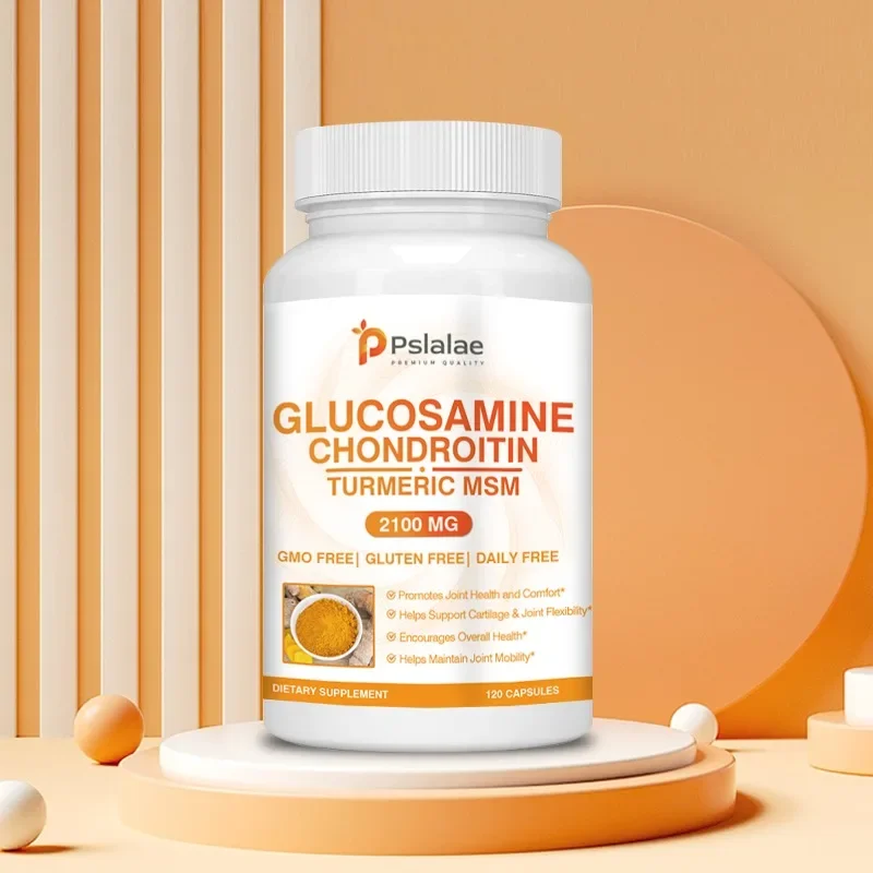 Chondroitin Turmeric MSM Glucosamine Triple Strength 2100 Mg for Hips, Knees, Joints & Back Comfort - Joint Supplements
Chondroitin Turmeric MSM Glucosamine Triple Strength 2100 Mg for Hips, Knees, Joints & Back Comfort - Joint Supplements