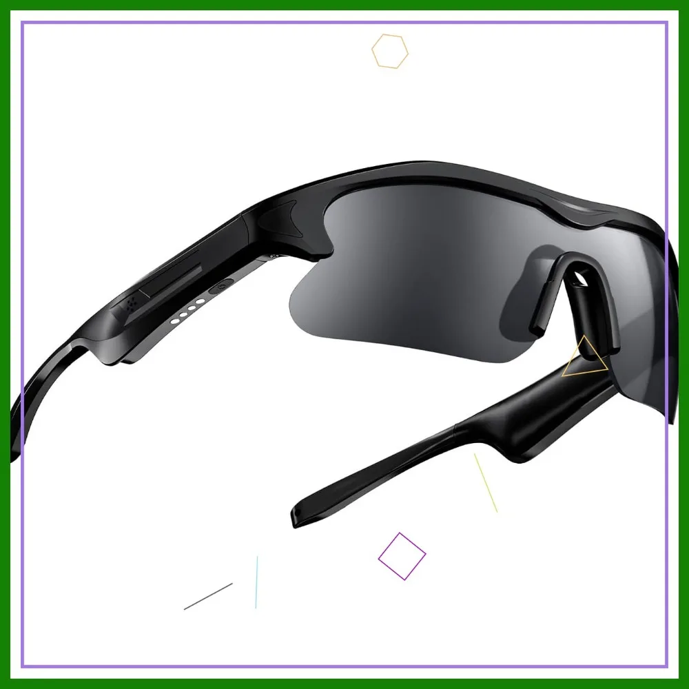 Bluetooth Sports Glasses, Open-Ear Audio, AI Mic, UV400, IPX4, 40g, for Cycling Running
Bluetooth Sports Glasses, Open-Ear Audio, AI Mic, UV400, IPX4, 40g, for Cycling Running