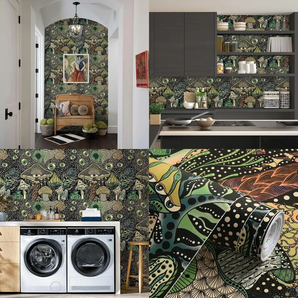 Самоклеящиеся обои с цветочным узором в стиле бохо и грибами для комнат, 45 см x 30 м
Самоклеящиеся обои с цветочным узором в стиле бохо и грибами для комнат, 45 см x 30 м