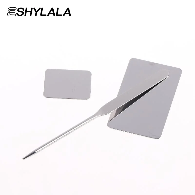 Stainless Steel Makeup Mixing Palette 2Pcs Set with Stirring Rod for Professional Cosmetic Nail Art Make Up Use
Stainless Steel Makeup Mixing Palette 2Pcs Set with Stirring Rod for Professional Cosmetic Nail Art Make Up Use