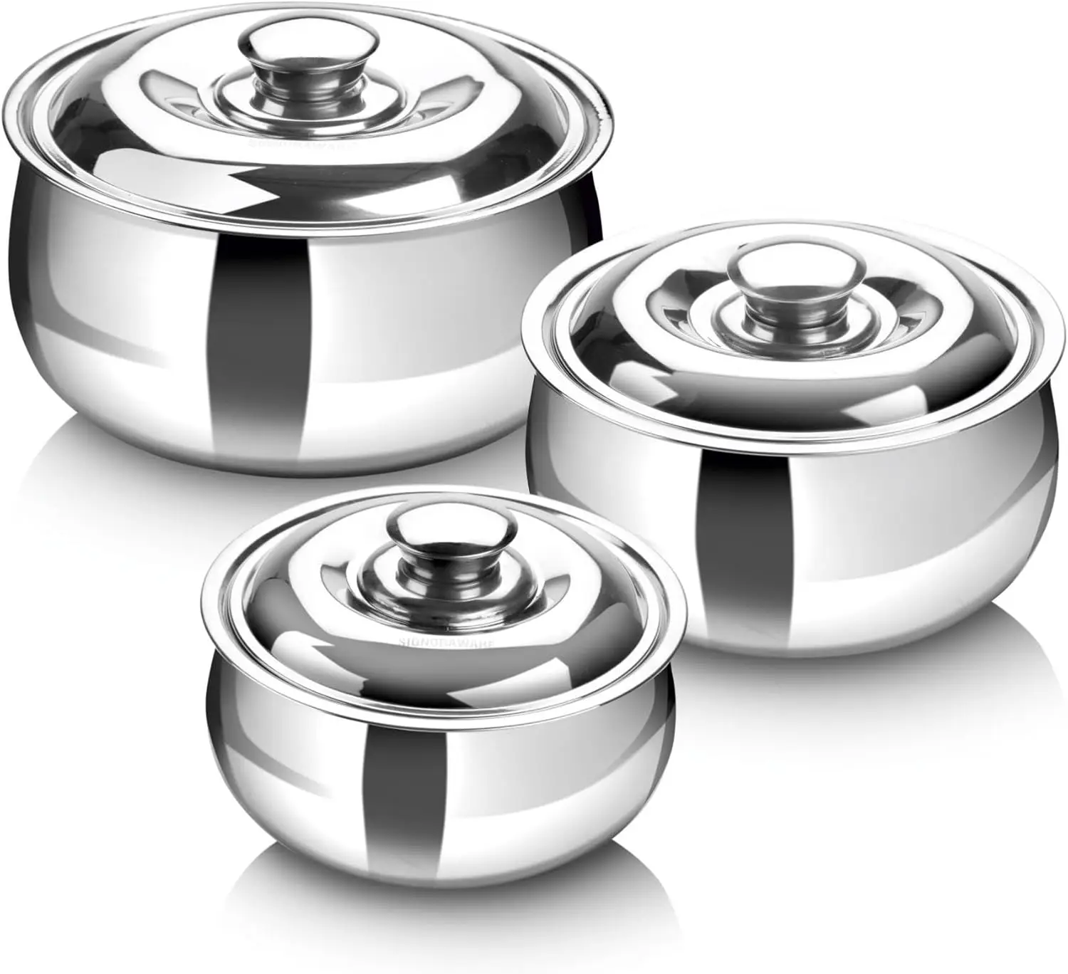 Large Insulated Casserole Dish Set of 3 with Lid, Stainless Steel Hot Pot Food Warmer Cooler for Soup Salad Serving
Large Insulated Casserole Dish Set of 3 with Lid, Stainless Steel Hot Pot Food Warmer Cooler for Soup Salad Serving