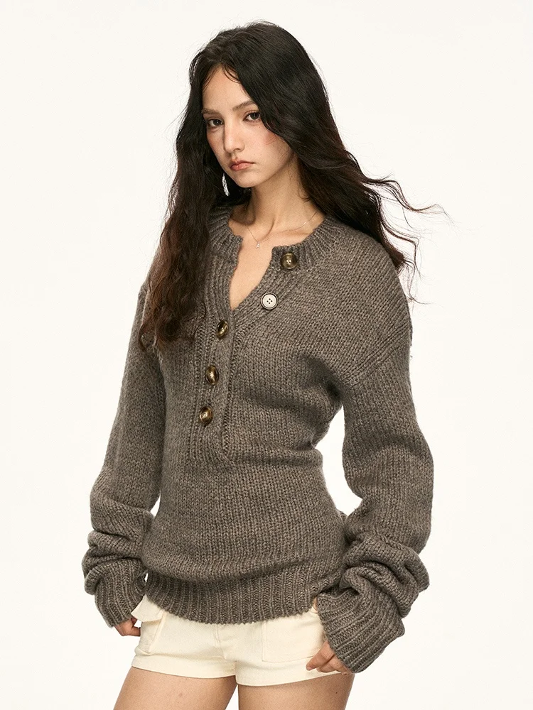 Aaisup американский вязаный свитер в стиле ретро, женский осенне-зимний утягивающий внутренний свитер, базовый трикотаж с открытым воротником
Aaisup американский вязаный свитер в стиле ретро, женский осенне-зимний утягивающий внутренний свитер, базовый трикотаж с открытым воротником