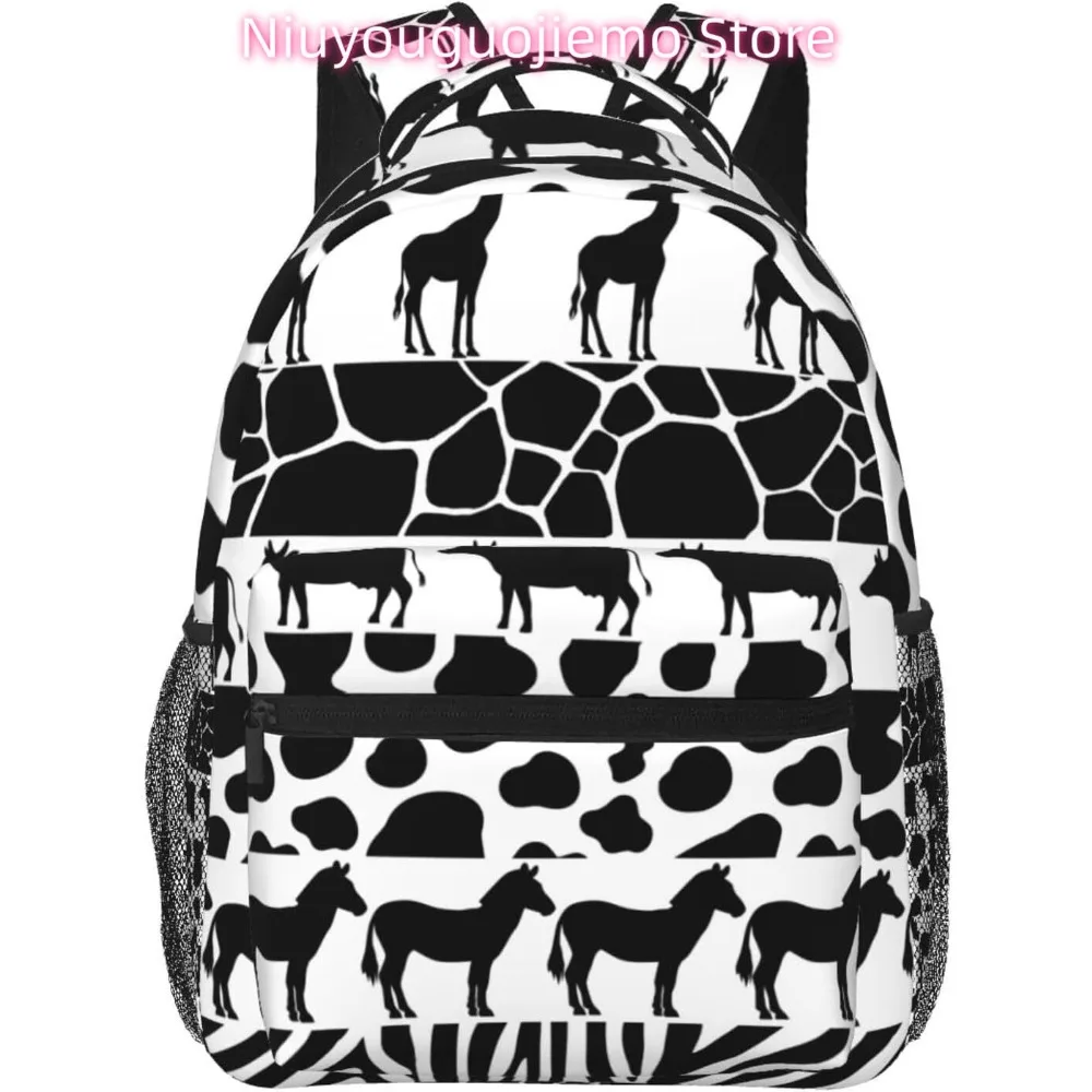 Giraffe Cow Horse Texture Lightweight Laptop Backpack Lightweight Multipurpose Travel Casual Daypack Unisex College Backapcks fo
Giraffe Cow Horse Texture Lightweight Laptop Backpack Lightweight Multipurpose Travel Casual Daypack Unisex College Backapcks fo