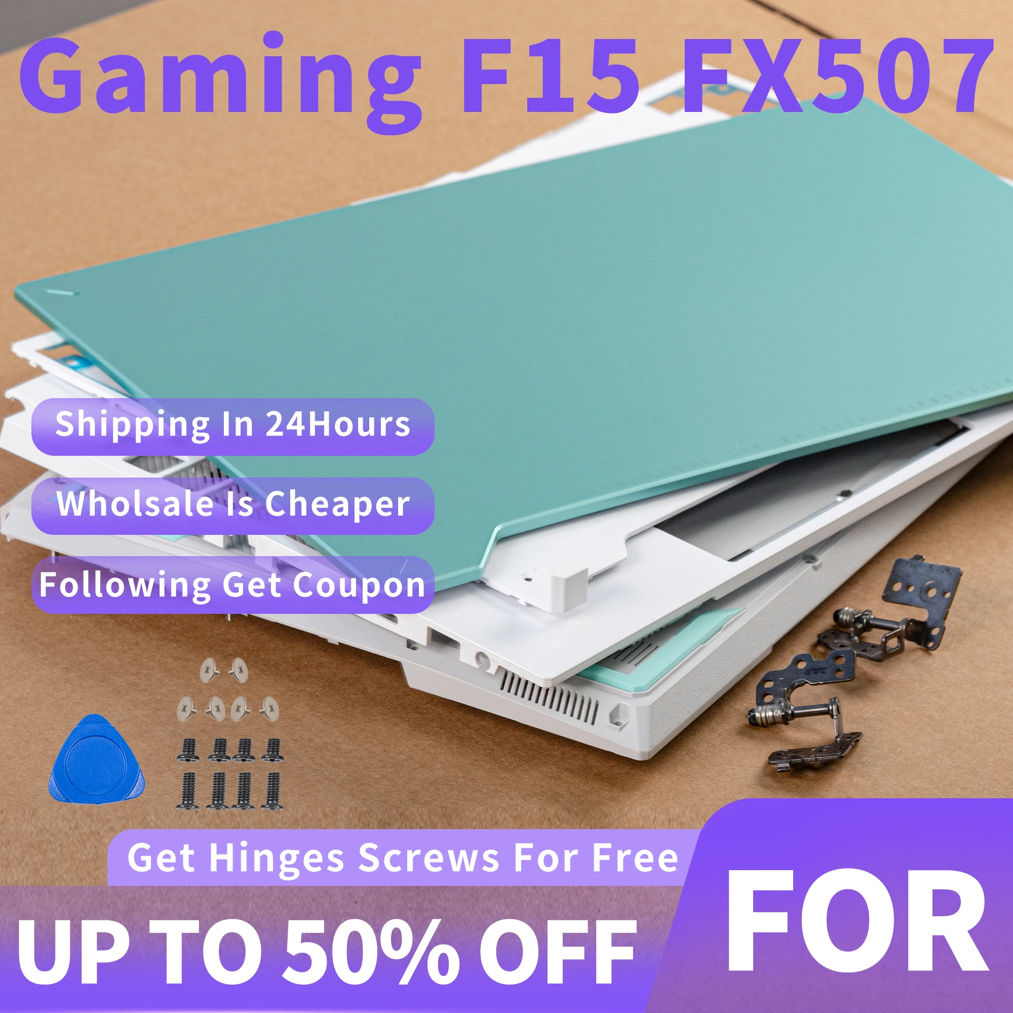 New LCD Back Cover For ASUS TUF Gaming F15 FX507 FA507 FA507Z Front Bezel Palmrest Top Bottom Case 15.6 Inch Cyan/White Cover
New LCD Back Cover For ASUS TUF Gaming F15 FX507 FA507 FA507Z Front Bezel Palmrest Top Bottom Case 15.6 Inch Cyan/White Cover