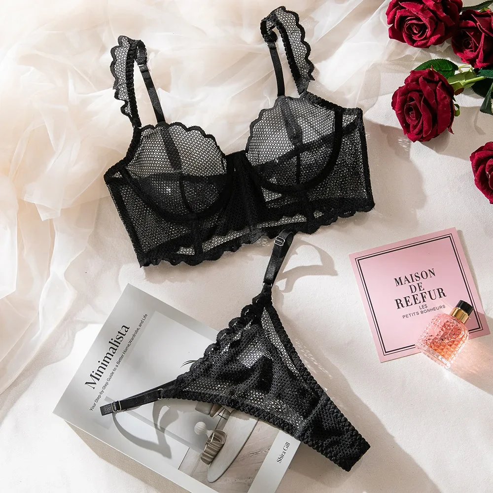 Sexy Bustiers Bra Thong Bralette Corset Women Lace Nightwear Erotic Ladies Lingerie Sets Hollow Out
Sexy Bustiers Bra Thong Bralette Corset Women Lace Nightwear Erotic Ladies Lingerie Sets Hollow Out
