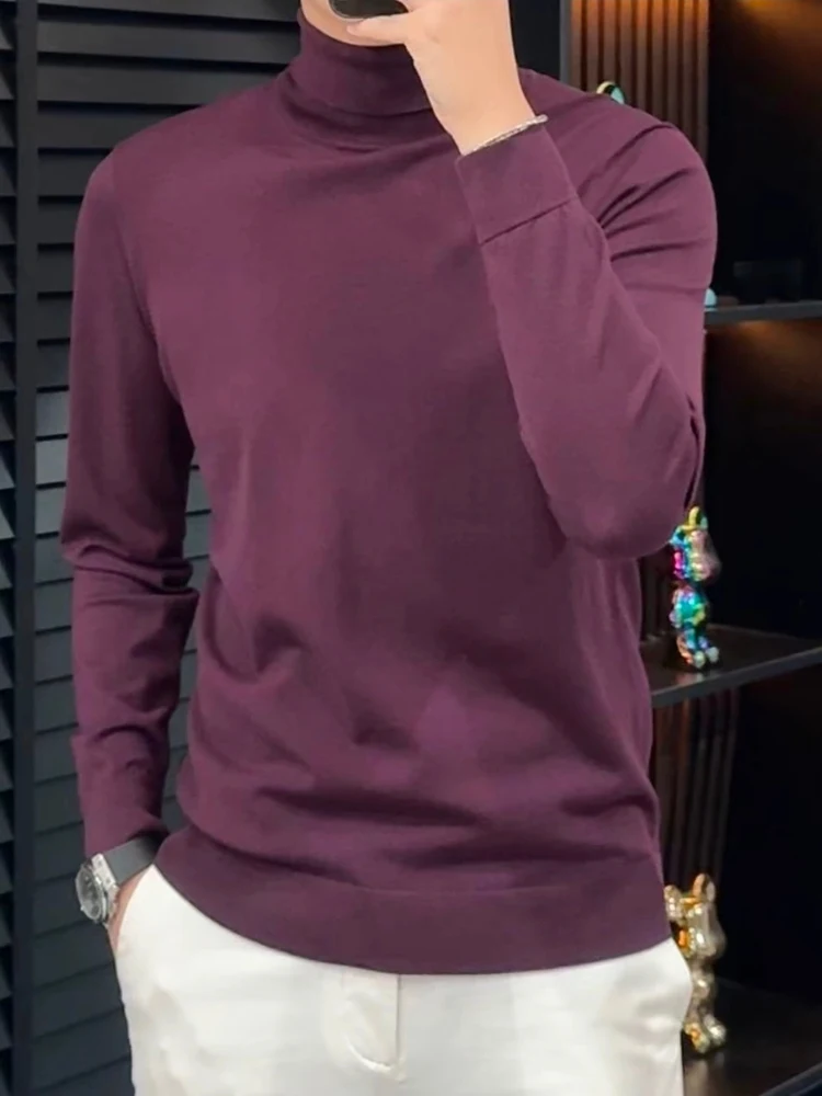 Мужской вязаный свитер с высоким воротником, повседневный, высокого качества, модный, трендовый, осенне-зимний, новинка, стандартный крой, длинный рукав
Мужской вязаный свитер с высоким воротником, повседневный, высокого качества, модный, трендовый, осенне-зимний, новинка, стандартный крой, длинный рукав