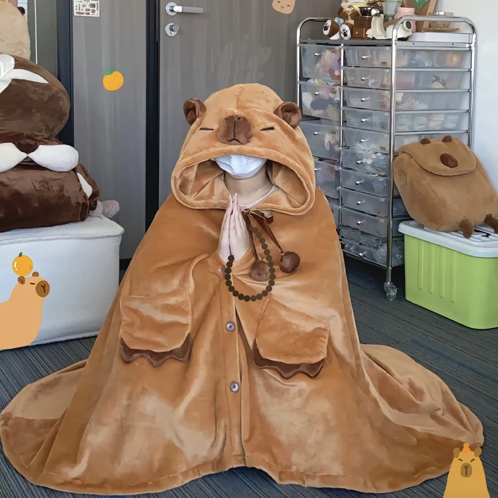 Women's Warm and Cozy Flannel Animal Cloak Oversized Blanket Hooded Shawl Coat Nightgowns Soft Thick Plush Long Cape BathRobes
Women's Warm and Cozy Flannel Animal Cloak Oversized Blanket Hooded Shawl Coat Nightgowns Soft Thick Plush Long Cape BathRobes
