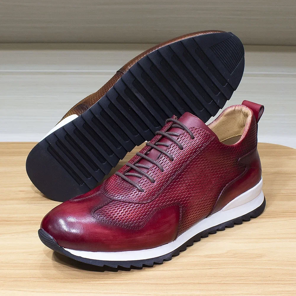 Fashion Men Genuine Leather Casual Shoes Breathable Lace Up Men Chunky Sneakers High Quality Men Flat Shoes
Fashion Men Genuine Leather Casual Shoes Breathable Lace Up Men Chunky Sneakers High Quality Men Flat Shoes