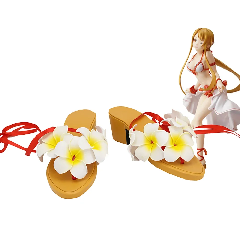 SAO Asuna Flower Shoes Cosplay Sword Art Online Asuna SwimSuit Cosplay Sandals Customized Shoes for Adults and Kids
SAO Asuna Flower Shoes Cosplay Sword Art Online Asuna SwimSuit Cosplay Sandals Customized Shoes for Adults and Kids