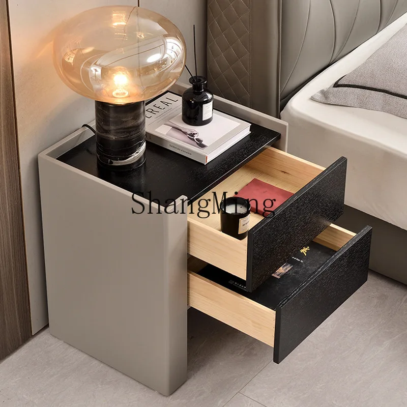 FG minimalist solid wood paint bedside table simple modern bedroom creative storage side cabinet
FG minimalist solid wood paint bedside table simple modern bedroom creative storage side cabinet