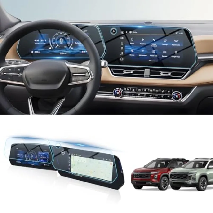 2Pcs 2025 2026 Chevy Equinox Screen Protector for 2025 2026 Equinox LT/RS/ACTIV 11.3"Navigation Displayand11" Dashboard Tempere
2Pcs 2025 2026 Chevy Equinox Screen Protector for 2025 2026 Equinox LT/RS/ACTIV 11.3"Navigation Displayand11" Dashboard Tempere