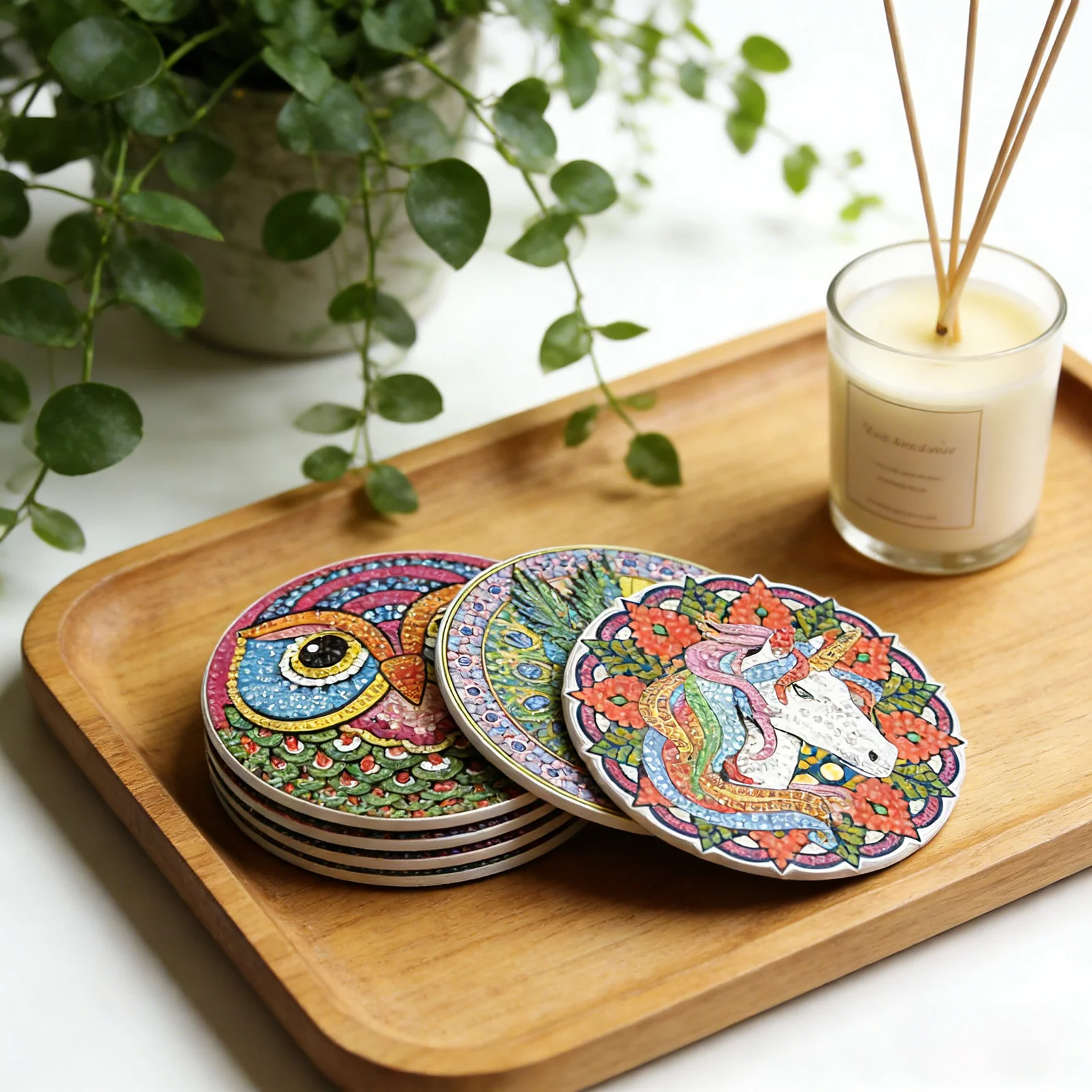 Hot Selling Cartoon Owl DIY Diamond Painting Art Coasters Set Cup Mat with Holder Kids Craft Gift Home Decor
Hot Selling Cartoon Owl DIY Diamond Painting Art Coasters Set Cup Mat with Holder Kids Craft Gift Home Decor
