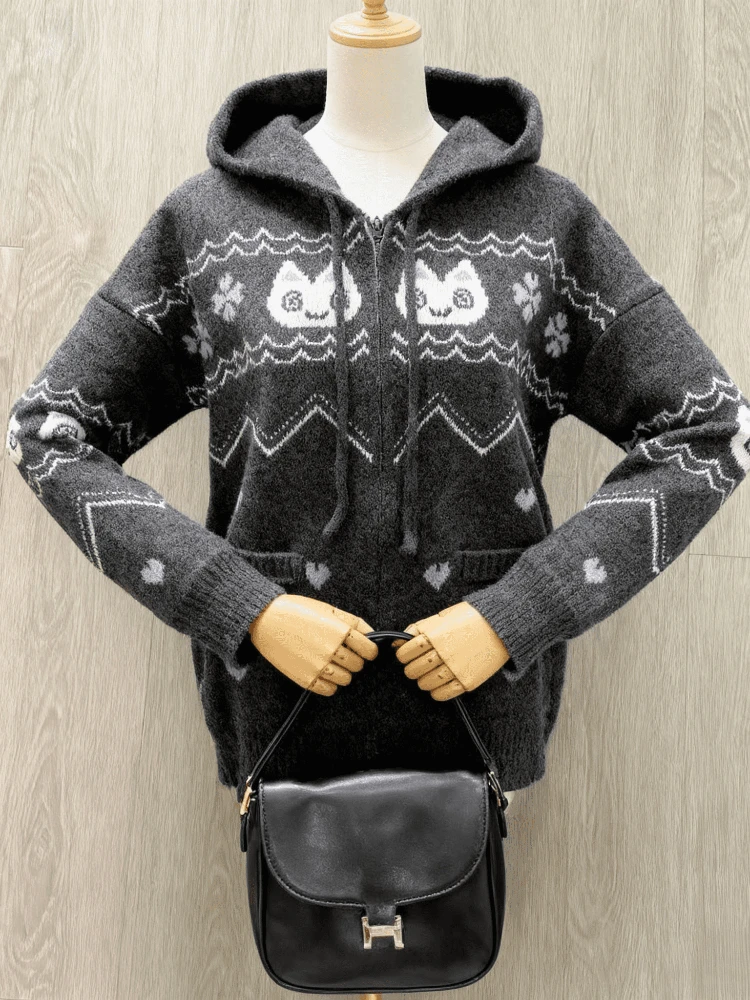 Осень-зима 2022, новинка Y2k, повседневная милая толстовка с капюшоном, женский милый свитер на молнии с принтом, корейское кавайное тонкое пальто с длинными рукавами, стильное
Осень-зима 2022, новинка Y2k, повседневная милая толстовка с капюшоном, женский милый свитер на молнии с принтом, корейское кавайное тонкое пальто с длинными рукавами, стильное