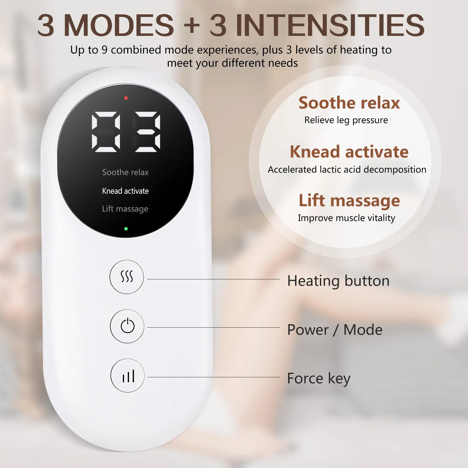 Leg Massager Calf Compression Machine Pressure Therapy For Fatigue Relief Circulation Boost Foot Care Device
Leg Massager Calf Compression Machine Pressure Therapy For Fatigue Relief Circulation Boost Foot Care Device