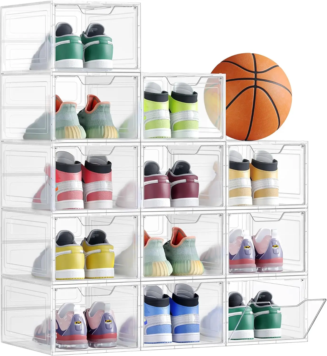 Shoe Boxes, Clear Shoe Organizers, Plastic Shoe Storage with Clear Door, Easy Assembly,
Shoe Boxes, Clear Shoe Organizers, Plastic Shoe Storage with Clear Door, Easy Assembly,