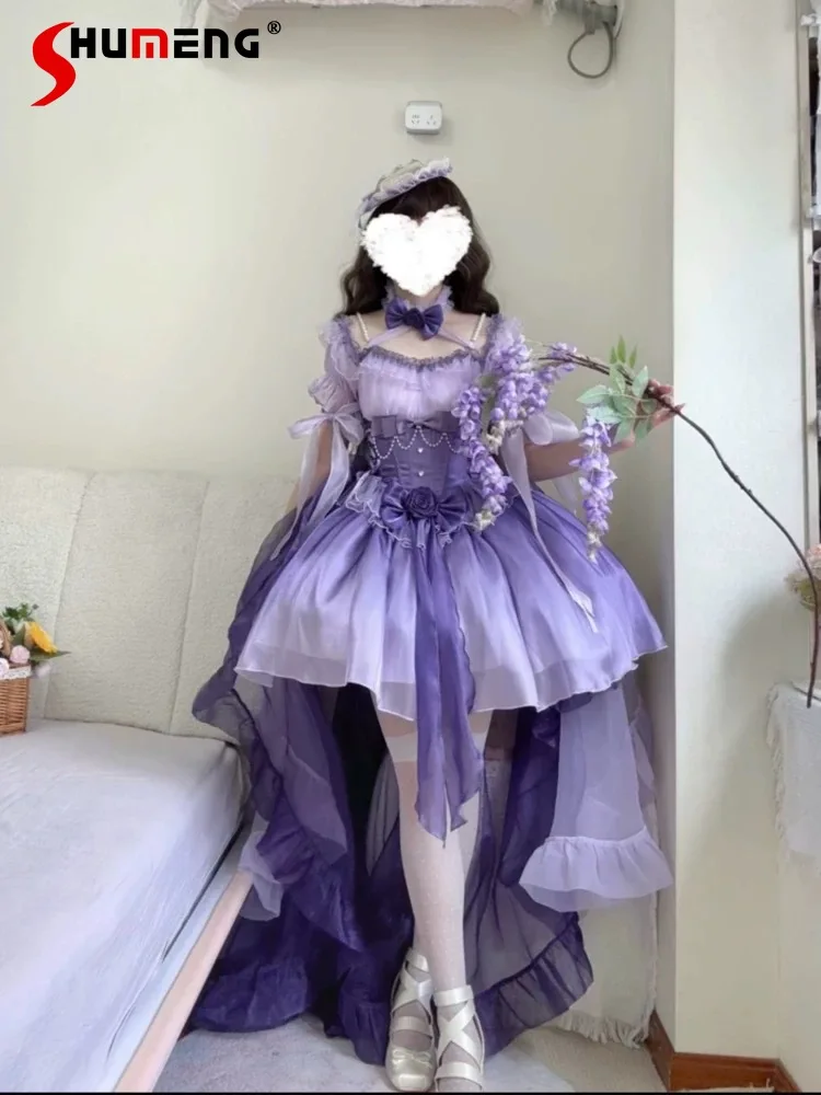 Birthday Party Super Fairy Elegant Purple Ballet Puffy Dress Lolita Sweet Back Big Train Birthday Party Princess Dress Women
Birthday Party Super Fairy Elegant Purple Ballet Puffy Dress Lolita Sweet Back Big Train Birthday Party Princess Dress Women
