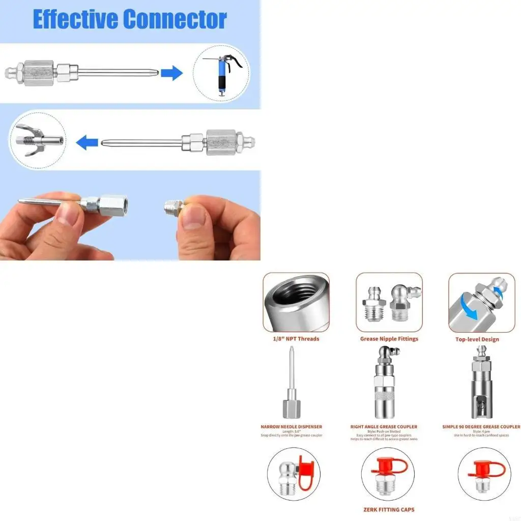 Промышленные смазки адаптерных сопла, установленные для областей жесткой досягаемости.
Промышленные смазки адаптерных сопла, установленные для областей жесткой досягаемости.