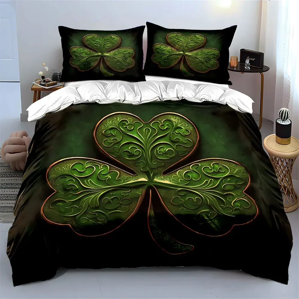 Elegant Clover Decor Set Soft Comfortable Duvet Cover Bedding Set Included 1*Duvet Cover & 2*Pillowcases, gift
Elegant Clover Decor Set Soft Comfortable Duvet Cover Bedding Set Included 1*Duvet Cover & 2*Pillowcases, gift