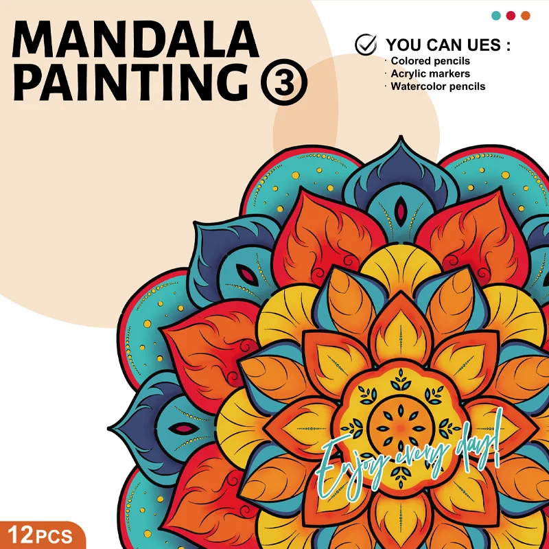 Книжка-раскраска и раскраска Мандала, альбом для рисования для взрослых, 12-странечная книга для рисования, разбросанные страницы
Книжка-раскраска и раскраска Мандала, альбом для рисования для взрослых, 12-странечная книга для рисования, разбросанные страницы