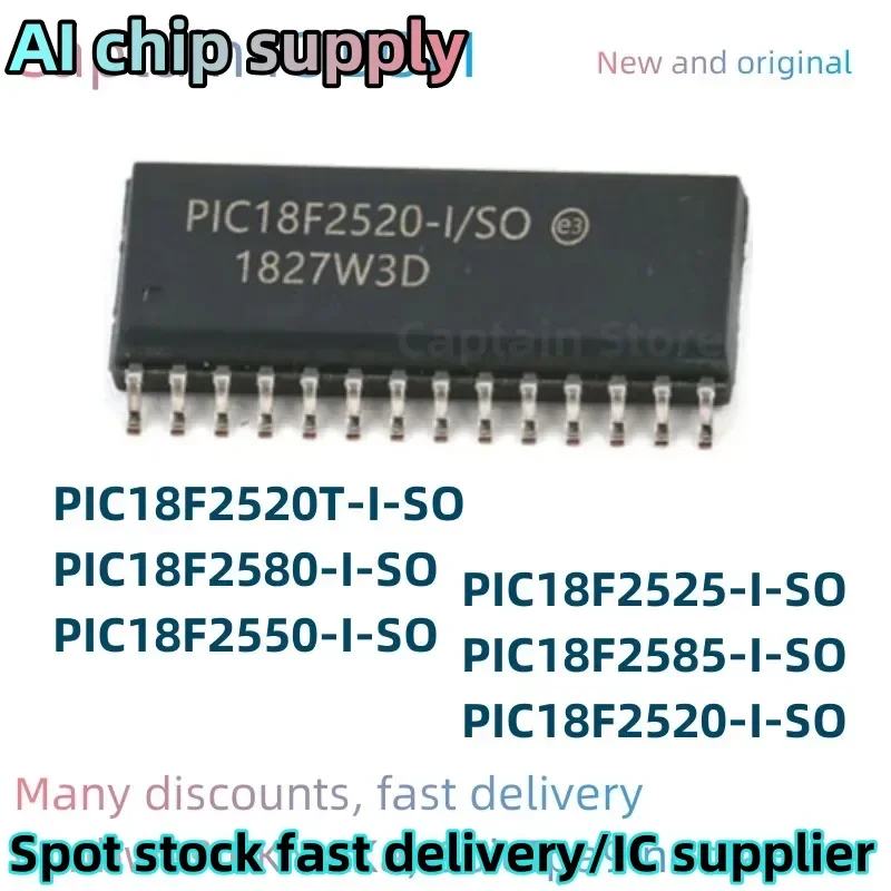 5PCS PIC18F2520-I/SO PIC18F2520T-I/SO PIC18F2525-I/SO PIC18F2550-I/SO PIC18F2580-I/SO PIC18F2585-I/SO Integrated circuit SOP28
5PCS PIC18F2520-I/SO PIC18F2520T-I/SO PIC18F2525-I/SO PIC18F2550-I/SO PIC18F2580-I/SO PIC18F2585-I/SO Integrated circuit SOP28