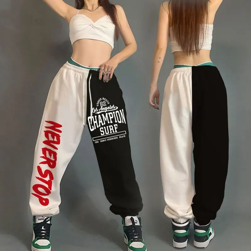 Hip Hop Women Streetwear Dance Sweatpants Spring Autumn New High Waist Letter Print Pockets Cotton Loose Fashion Casual Trousers
Hip Hop Women Streetwear Dance Sweatpants Spring Autumn New High Waist Letter Print Pockets Cotton Loose Fashion Casual Trousers