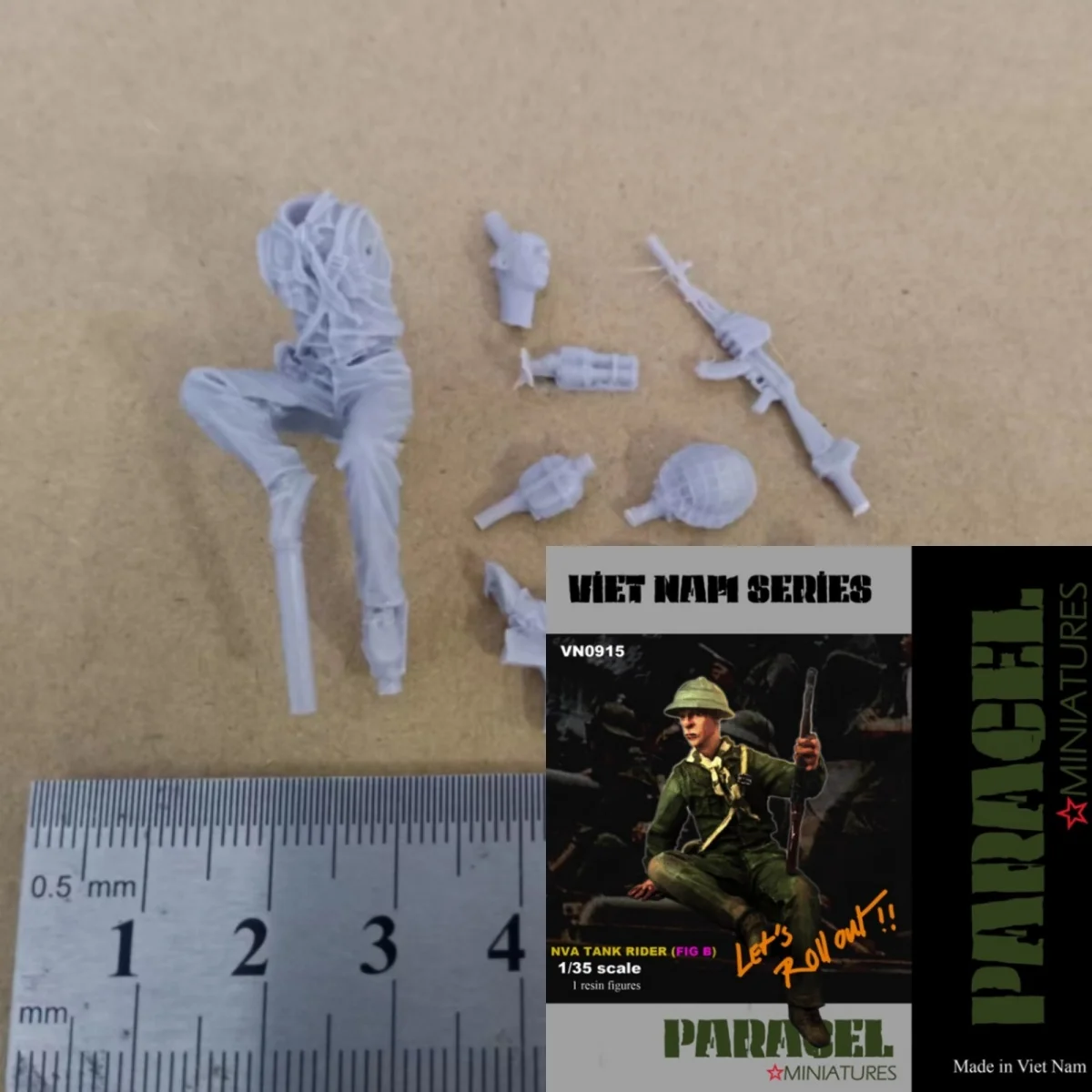 Vietnam War Soldier Resin Figure 1/35 Model Kit Unpainted Unassembled Toys
Vietnam War Soldier Resin Figure 1/35 Model Kit Unpainted Unassembled Toys