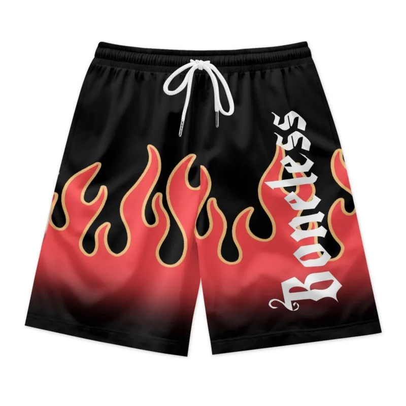 Мужские пляжные шорты Red Fire Print, быстросохнущие дышащие повседневные спортивные шорты из полиэстера с завязкой на талии
Мужские пляжные шорты Red Fire Print, быстросохнущие дышащие повседневные спортивные шорты из полиэстера с завязкой на талии
