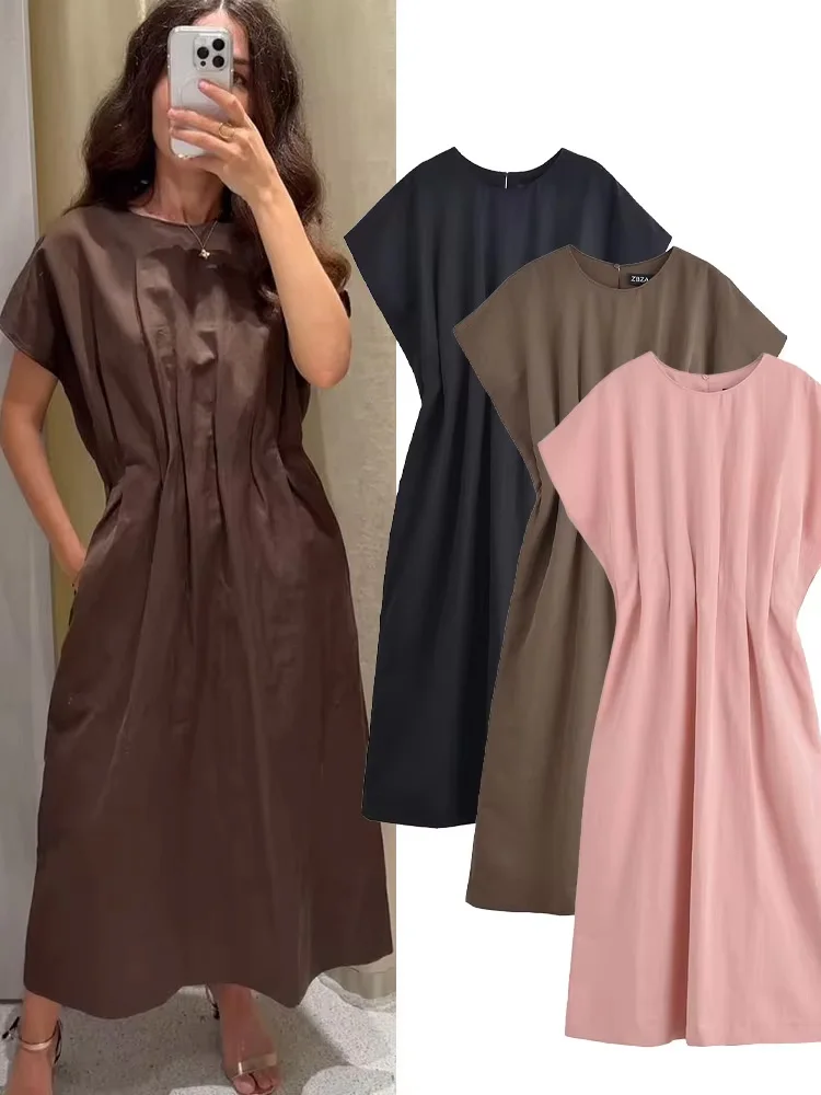 HH женское модное однотонное платье миди с круглым воротником и карманами, плиссированное украшение, женское летнее тонкое платье на пуговицах с коротким рукавом на талии
HH женское модное однотонное платье миди с круглым воротником и карманами, плиссированное украшение, женское летнее тонкое платье на пуговицах с коротким рукавом на талии