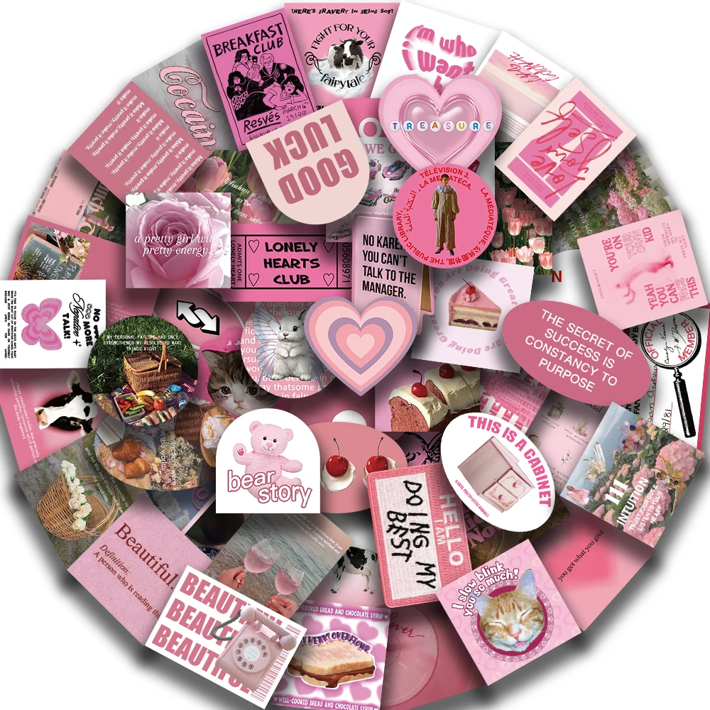 56pcs Pink Flower Stickers Phrase For Laptop Luggage Scrapbooking Material Skateboard Waterproof Sticker Decal Craft Supplies
56pcs Pink Flower Stickers Phrase For Laptop Luggage Scrapbooking Material Skateboard Waterproof Sticker Decal Craft Supplies