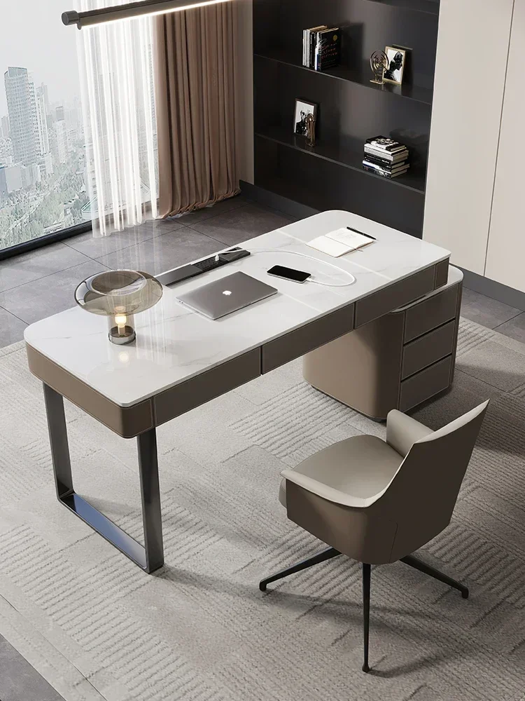 cqySaddle Leather Stone Plate Desk Home Study Table Light Luxury High-End Designer Desk
cqySaddle Leather Stone Plate Desk Home Study Table Light Luxury High-End Designer Desk