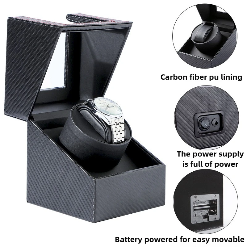 Leather Watch Winder Luxury Automatic Watch Winding Device Men's Mechanical Wrist Watches Collection Silent Rotating Boxes
Leather Watch Winder Luxury Automatic Watch Winding Device Men's Mechanical Wrist Watches Collection Silent Rotating Boxes