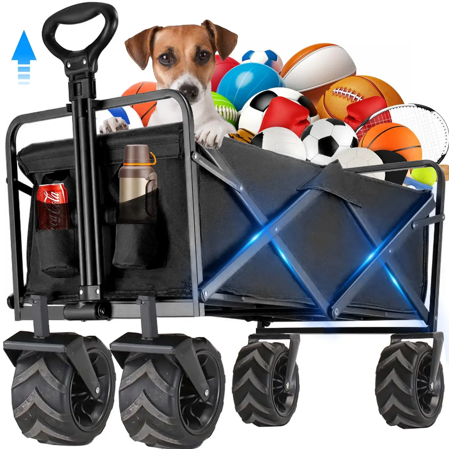Collapsible Folding Wagon Cart, Heavy Duty Foldable Wagon Cart,350 LBS Large Capacity Garden Wagon Cart
Collapsible Folding Wagon Cart, Heavy Duty Foldable Wagon Cart,350 LBS Large Capacity Garden Wagon Cart