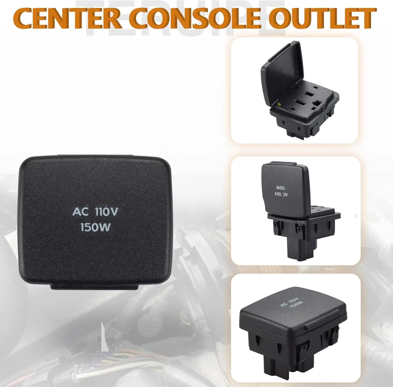 110V AC Power Outlet For Ford Lincoln Center Console Rear 150W Adapter Plug BC3Z-19N236-A
110V AC Power Outlet For Ford Lincoln Center Console Rear 150W Adapter Plug BC3Z-19N236-A