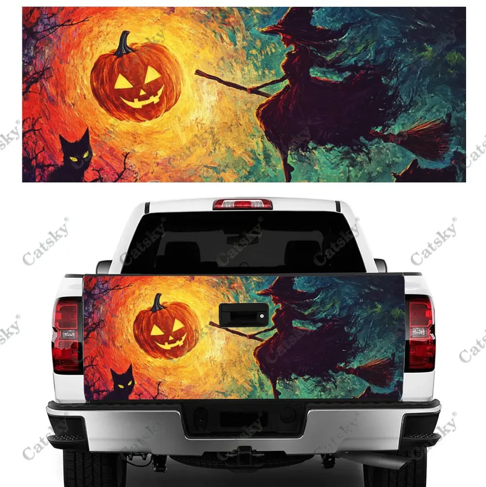 Glowing Pumpkin Witch Print Car Tail Trunk Protect Vinly Wrap Cover Decal Auto Accessories Hood Sticker for Off-road Pickup
Glowing Pumpkin Witch Print Car Tail Trunk Protect Vinly Wrap Cover Decal Auto Accessories Hood Sticker for Off-road Pickup