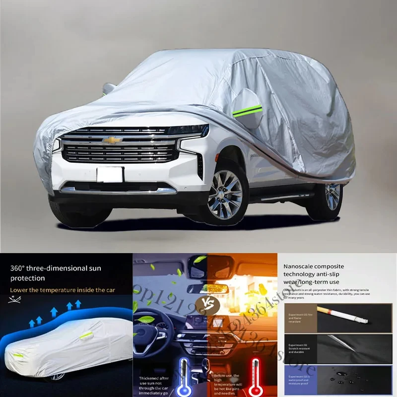 Чехол для автомобиля Chevrolet Suburban 210T, наружный чехол для автомобиля, наружная защита, полностью водонепроницаемые чехлы для автомобиля
Чехол для автомобиля Chevrolet Suburban 210T, наружный чехол для автомобиля, наружная защита, полностью водонепроницаемые чехлы для автомобиля