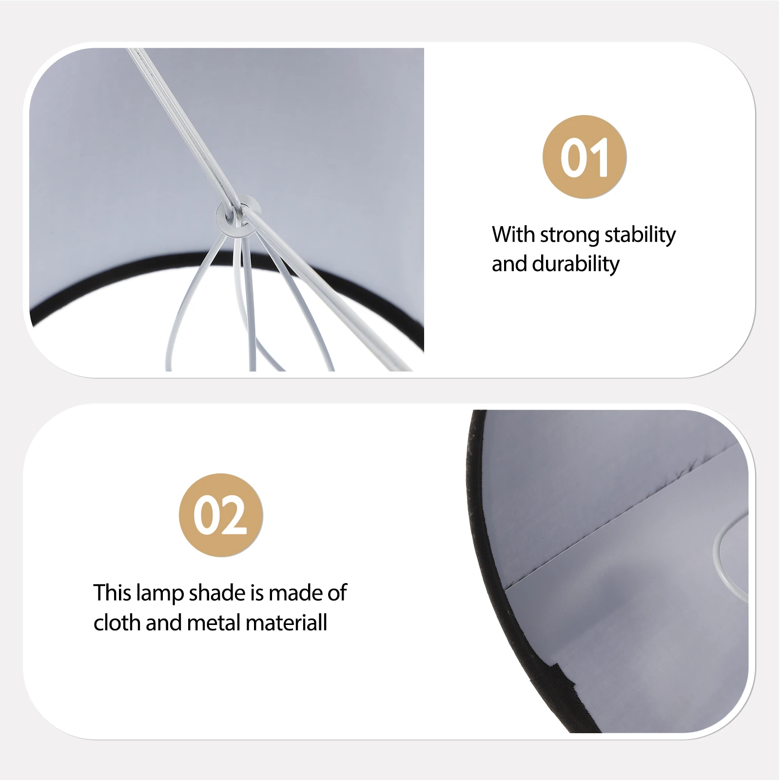 2Pcs Cylinder Lamp Shades Linen Fabric Table Desk Bedside Sturdy Structure Soft Light Eye Protection Easy to Install
2Pcs Cylinder Lamp Shades Linen Fabric Table Desk Bedside Sturdy Structure Soft Light Eye Protection Easy to Install