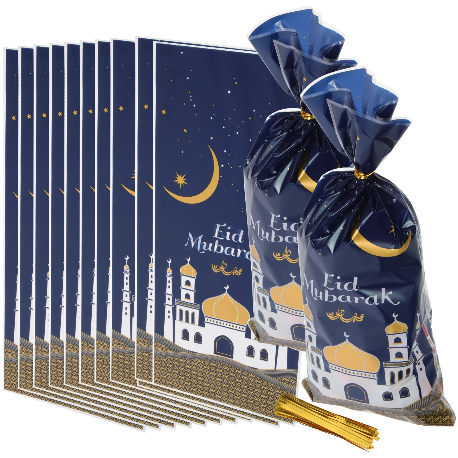 50pcs Gift Bag Eid Mubarak Candy Pouch Cookie Sweet Packing Plastic Composite Party Biscuit Travel Work Storage
50pcs Gift Bag Eid Mubarak Candy Pouch Cookie Sweet Packing Plastic Composite Party Biscuit Travel Work Storage