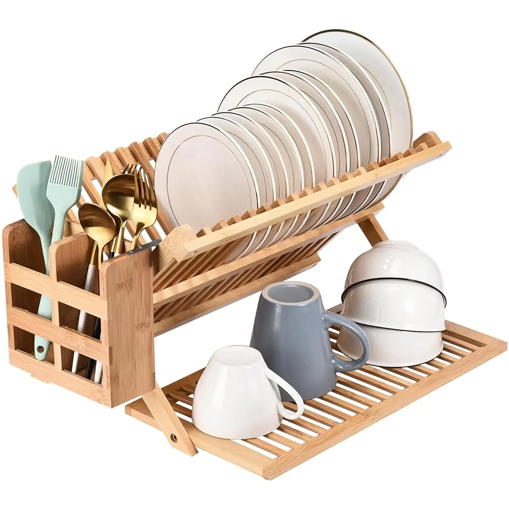 Free Shipping2LB Depot Bamboo Dish Drying Rack - Collapsible Wooden Drainer for Kitchen Counter - Wood Utensil Dryer - Foldable
Free Shipping2LB Depot Bamboo Dish Drying Rack - Collapsible Wooden Drainer for Kitchen Counter - Wood Utensil Dryer - Foldable