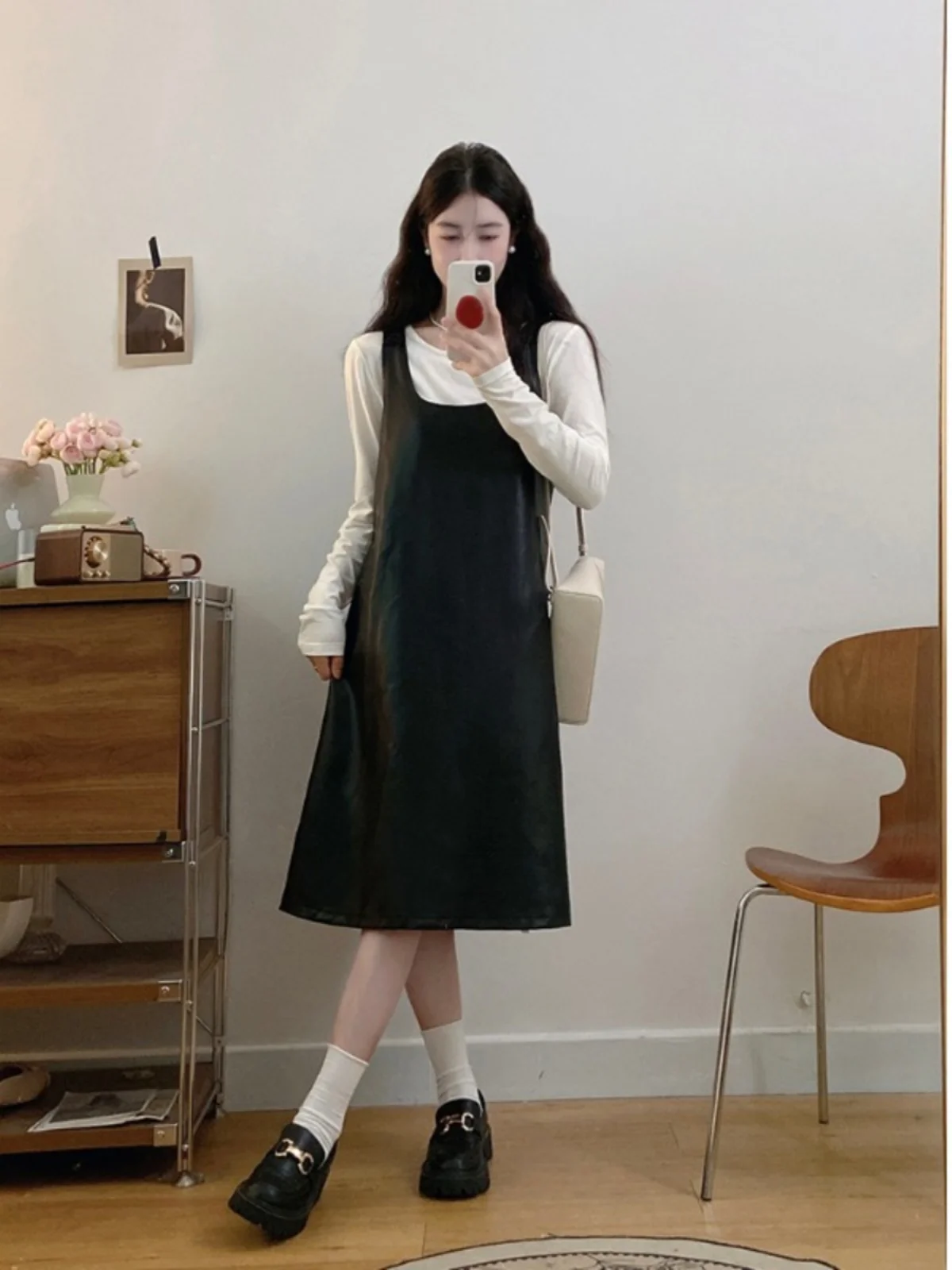 plus Size Bla Strap Dr Women's Inner Wear Set Autumn New Sle Hepburn Sle Commute Korean Version Slim Fit Long Sve
plus Size Bla Strap Dr Women's Inner Wear Set Autumn New Sle Hepburn Sle Commute Korean Version Slim Fit Long Sve