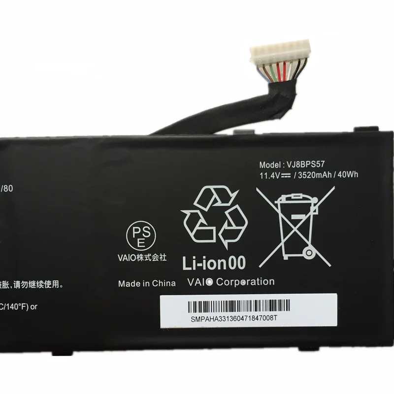 Аккумулятор для ноутбука VJ8BPS57 для VAIO S14 S13 S11 VJS112C0111B VJS112C0311S VJS132C0711B VJS132C0811S серии 7,6 В 35 Втч 4610 мАч
Аккумулятор для ноутбука VJ8BPS57 для VAIO S14 S13 S11 VJS112C0111B VJS112C0311S VJS132C0711B VJS132C0811S серии 7,6 В 35 Втч 4610 мАч