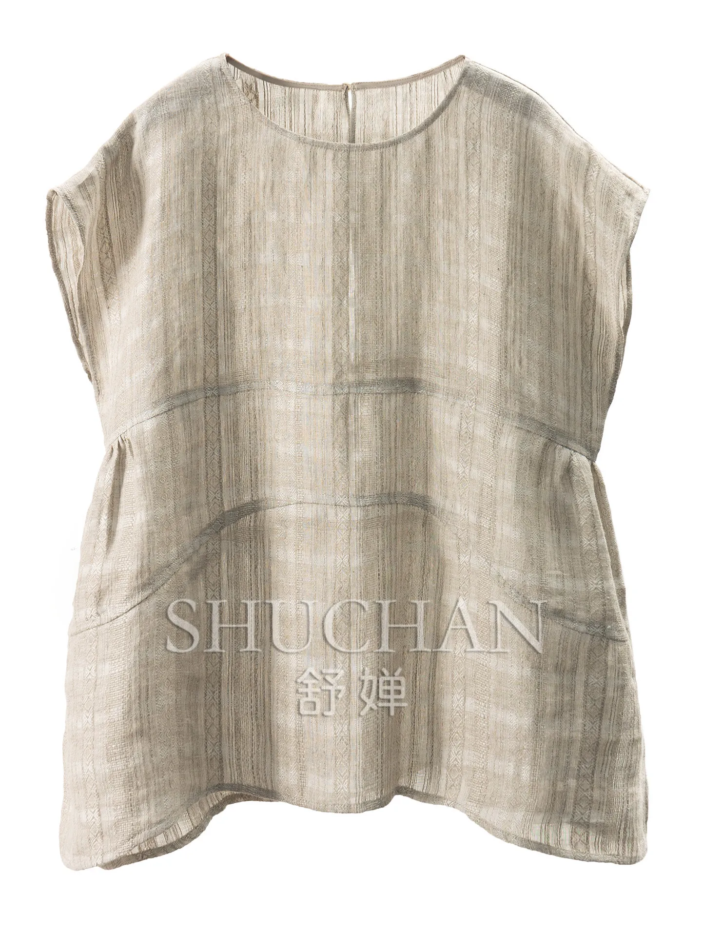 Loose Old Money Wind Blouse High-quality Casual Yarn-dyed Linen Pinch Pleated Bag Rotator Sleeve Shirt Women 46W0
Loose Old Money Wind Blouse High-quality Casual Yarn-dyed Linen Pinch Pleated Bag Rotator Sleeve Shirt Women 46W0