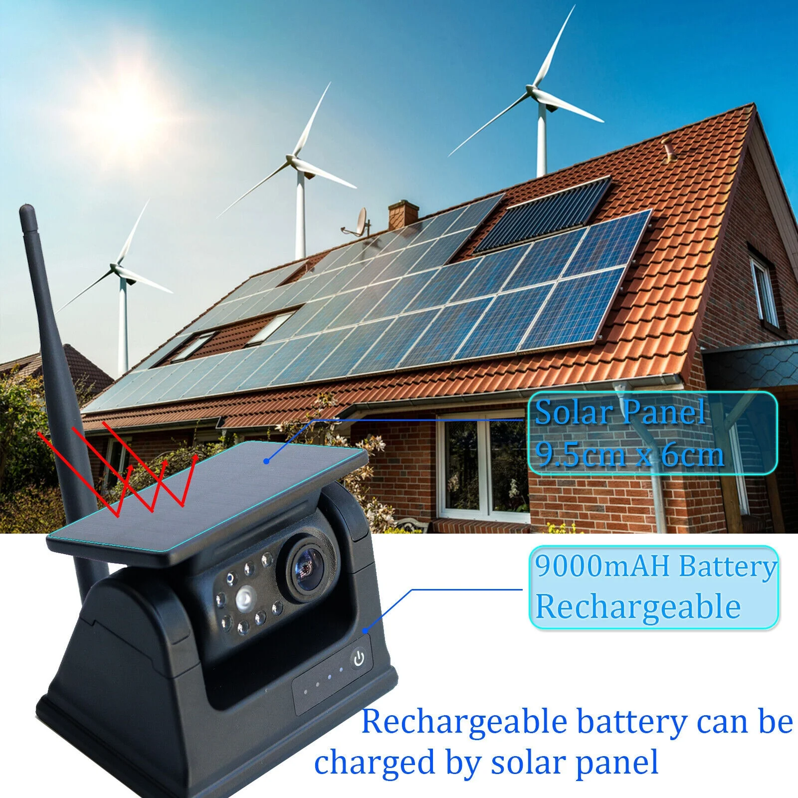 IPoster Truck 7in Digital Wireless 256G DVR IP68 Monitor HD Backup Reversing Magnetic 9600 Mah Solar Recharge Battery Camera Kit
IPoster Truck 7in Digital Wireless 256G DVR IP68 Monitor HD Backup Reversing Magnetic 9600 Mah Solar Recharge Battery Camera Kit