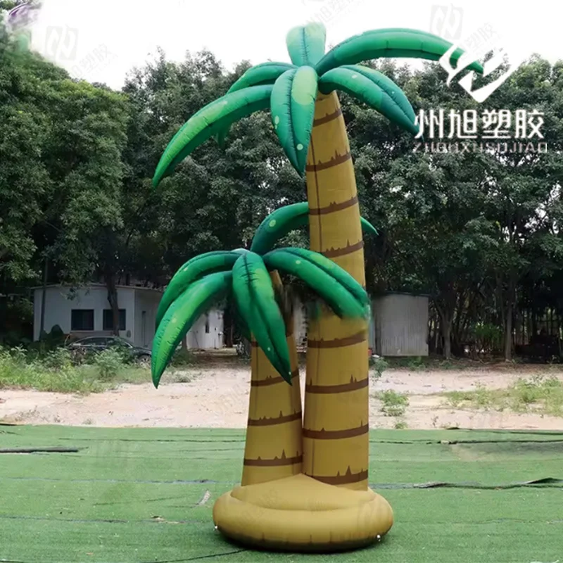 Inflatable coconut tree air model with blower and white LED lights outdoor beach play decorative props
Inflatable coconut tree air model with blower and white LED lights outdoor beach play decorative props
