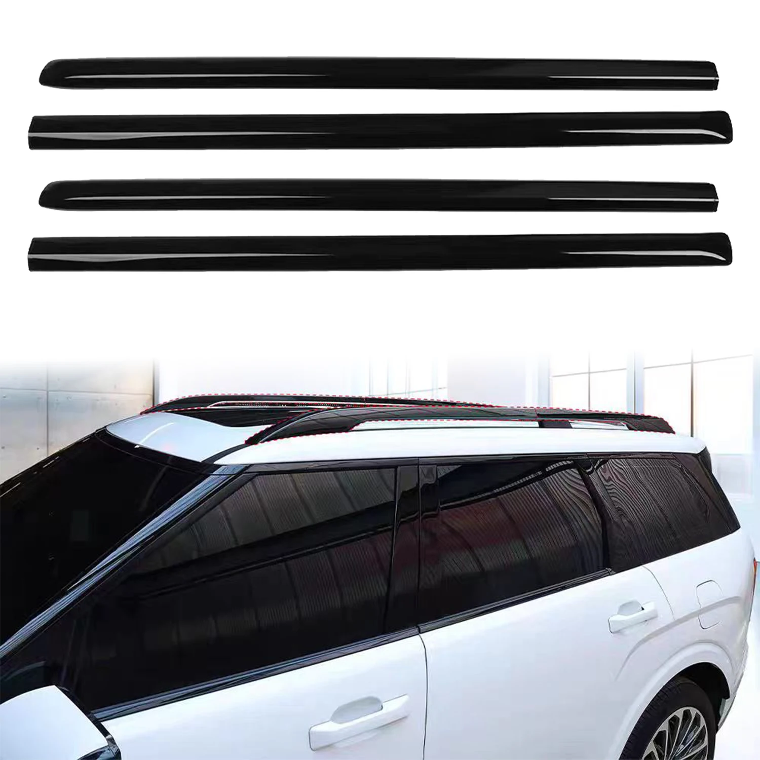 For Kia Carnival KA4 2022-2026 Glossy Black Roof Rack Rails Luggage Carrier Side Bars Cargo Racks Kit Exterior Accessories 4pcs
For Kia Carnival KA4 2022-2026 Glossy Black Roof Rack Rails Luggage Carrier Side Bars Cargo Racks Kit Exterior Accessories 4pcs