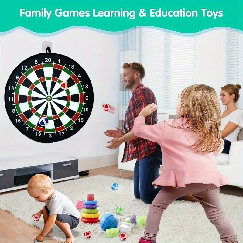 36cm Dart Board Sticky Ball Black/Color Set Children's Toy Indoor/Sports Outdoor Fun Party Game Parent Child Interactive Fun Toy
36cm Dart Board Sticky Ball Black/Color Set Children's Toy Indoor/Sports Outdoor Fun Party Game Parent Child Interactive Fun Toy