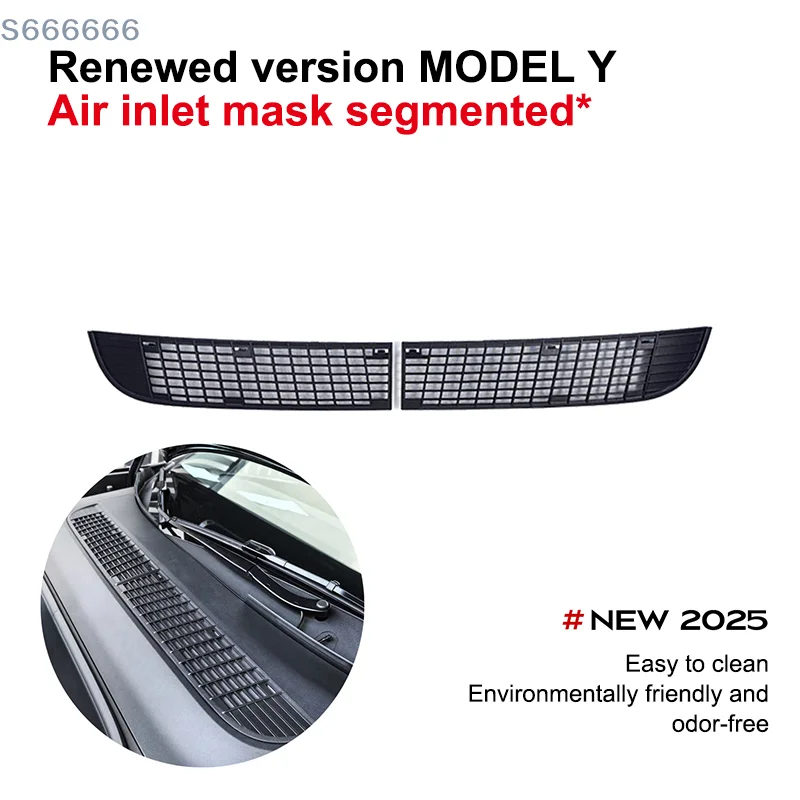 Juniper Model Y 2025, Lower Air Inlet Bumper Net - Anti Insect & Dust Grille Cover 
Juniper Model Y 2025, Lower Air Inlet Bumper Net - Anti Insect & Dust Grille Cover
