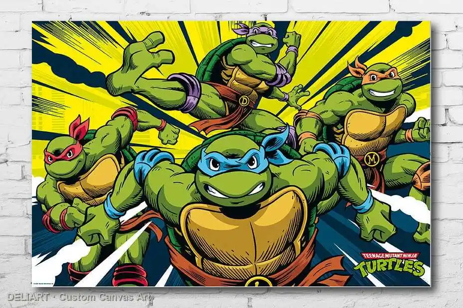 TEENAGE MUTANT NINJA TURTLES - ACTION COLLAGE Canvas Poster Custom Size Available Room Decoration Home Decor Wall Art
TEENAGE MUTANT NINJA TURTLES - ACTION COLLAGE Canvas Poster Custom Size Available Room Decoration Home Decor Wall Art