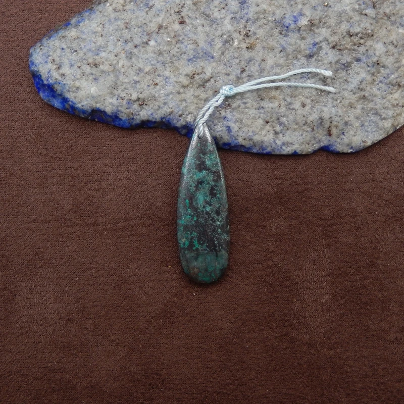 Африканский бирюзовый кулон-капля, натуральный землистый зеленый драгоценный камень, уникальные текстовые включения, ремесленные украшения 38x12x4 мм-3,1 г
Африканский бирюзовый кулон-капля, натуральный землистый зеленый драгоценный камень, уникальные текстовые включения, ремесленные украшения 38x12x4 мм-3,1 г