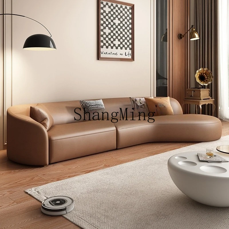 PYH new special-shaped leather sofa minimalist apartment creative moon sofa living room light luxury arc
PYH new special-shaped leather sofa minimalist apartment creative moon sofa living room light luxury arc